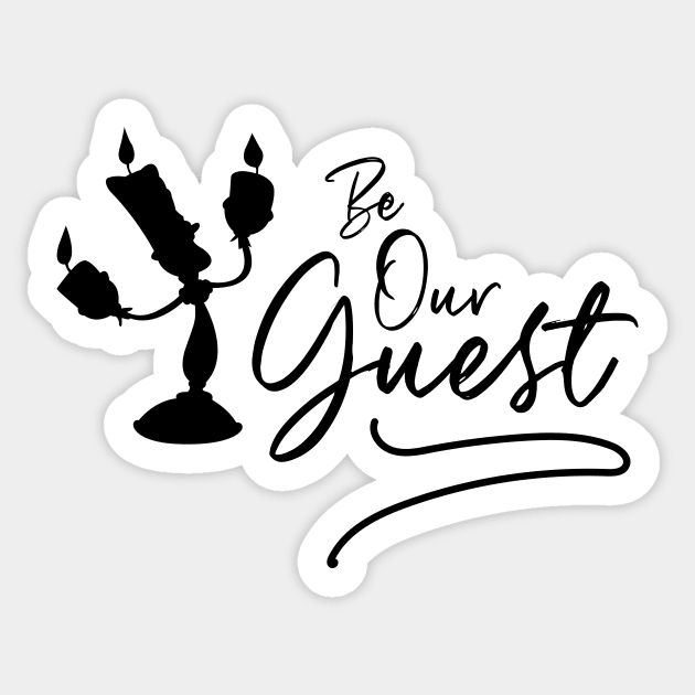 Be Our Guest Sticker by Merlino Creative